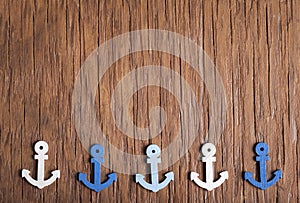 Small anchor close-up