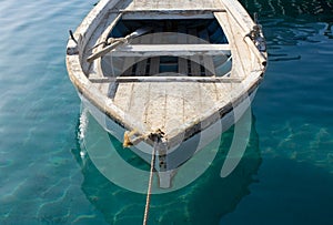 Small Anchored Fishing Boat