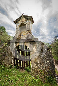 Small and Ancient Votive Shrine on the Coast of Lake Garda - Veneto Italy