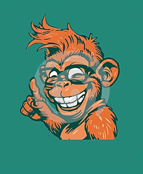 Small ape cartoon logo, animated gifs, game tshirt, new york school, gadgetpunk, future tech, chromatic, creepypasta, text-based, photo