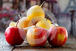 Small apples ranets and wild pears