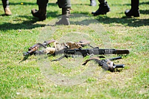 Small arms in a grass.