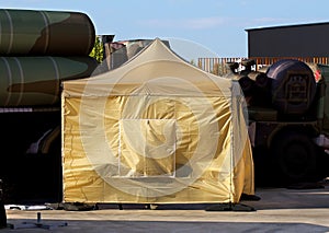 Small army tent