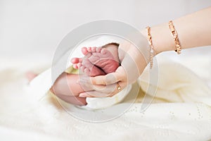 Small baby feet first photo shoot