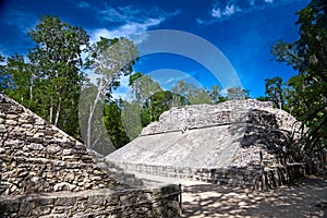 Small ballcourt for the old mayan game photo
