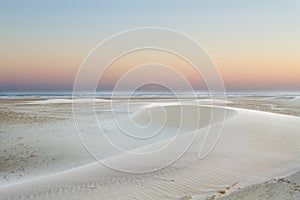 Small barchan dunes on the beach
