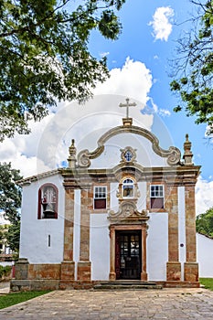 Small baroque church in the historic town of Tiradentes