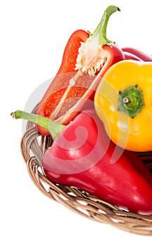 Small Basket with Paprikas