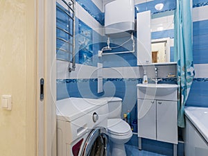Small bathroom with toilet photo