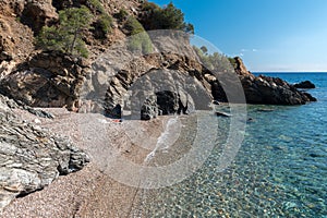 The small bay called Cala Riu Gennaisso near Santa Maria Navarrese Sardinia, Italy photo