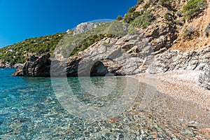 The small bay called Cala Riu Gennaisso near Santa Maria Navarrese Sardinia, Italy photo