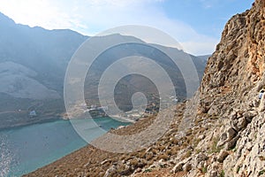 Small bay at kalymnos island greece europe