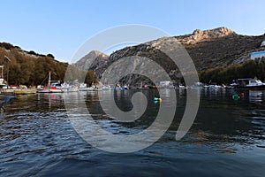 Small bay at kalymnos island greece europe