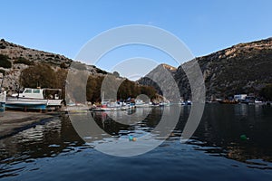 Small bay at kalymnos island greece europe