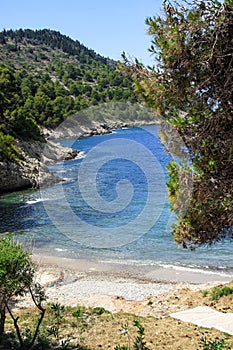 Small beach near the village of Assos