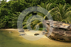 Small beach at Ream National Park, Cambodia