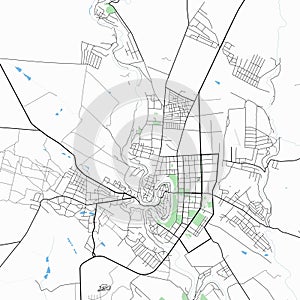 The map of Kamenets-Podolsky.