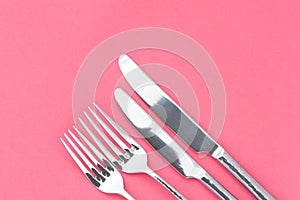 Small and Big Fork and Knife Utensil