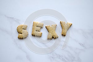 Small Biscuits Spelling `Sexy`