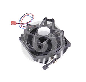 Small black computer fan.