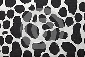 Small Black dot Cow textile pattern