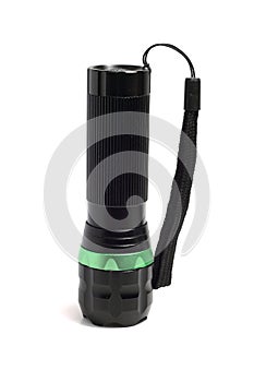 Small black flashlight