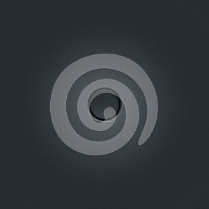 Small blank push button