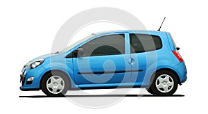 Small blue car