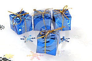 Small Blue Christmas Gifts