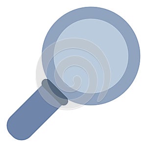 Small blue magnifier, icon