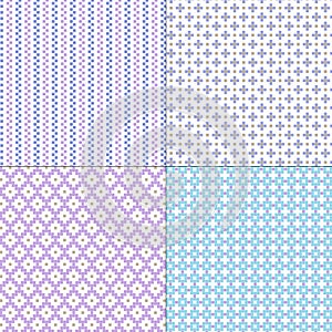 Small blue purple vector geometric patterns