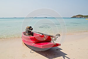 Small boat on beach