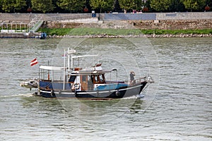 Small boat on the Danube