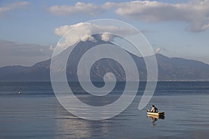 Small boat at the lake