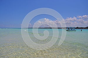 Small boat, Mombasa Beach, Kenya, Indian Ocean