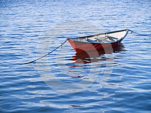 Small Boat in Vivid Water