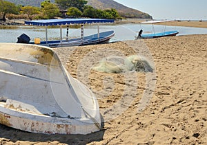 Small Boats At Barra de Potosi