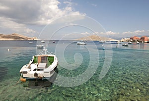 Small boats in Chalki island