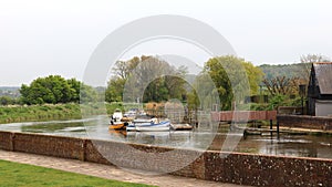 A view of the river-bank of the Arun. photo