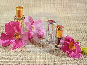 A small bottle of scented oil. Arab fragrances.