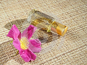 A small bottle of scented oil. Arab fragrances.