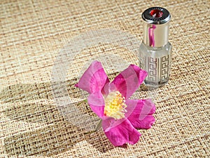 A small bottle of scented oil. Arab fragrances.