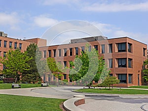 Small brick office building