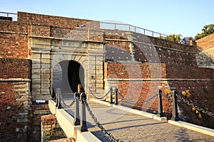 Small bridge with an ancient gate