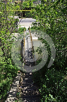 The small bridge in the center of Yerevan, Armenia