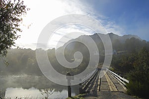 Small Bridge on Lake Hess - Patagonia - Argentina