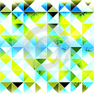 Small bright colored polygons seamless geometric background