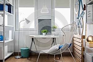 Small bright studio flat