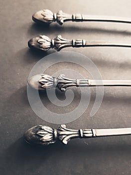 Small bronze spoons