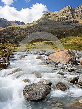 Brooklet in mountains